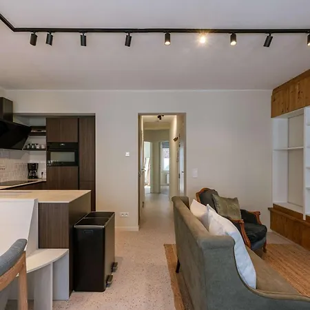 아파트 Gezellig Apartement Aan Het Strand 크노케-하이스트